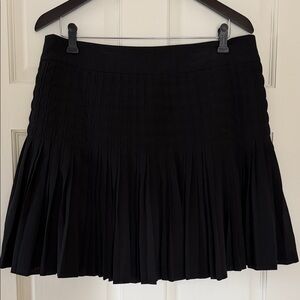 J. Crew Factory Black A-Line Pleated Skirt